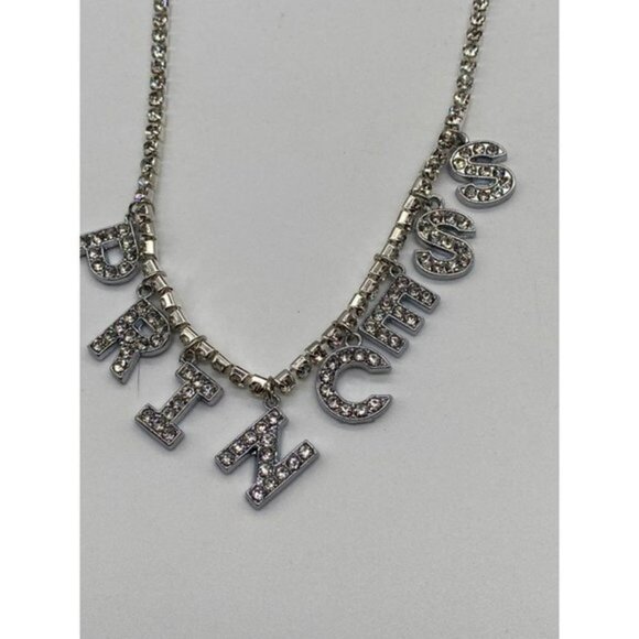 Princess Rhinestones Statement Short Necklace - Picture 6 of 9